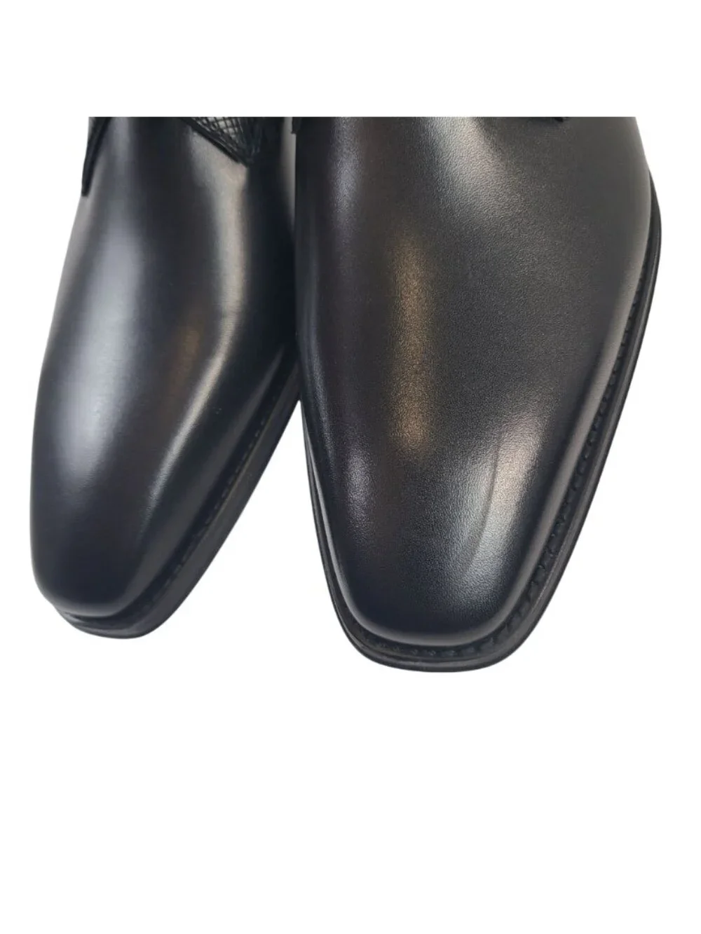 NEW Magnanni Easton Stamp Black Monk Strap Leather Dress Shoes Size 10.5 US